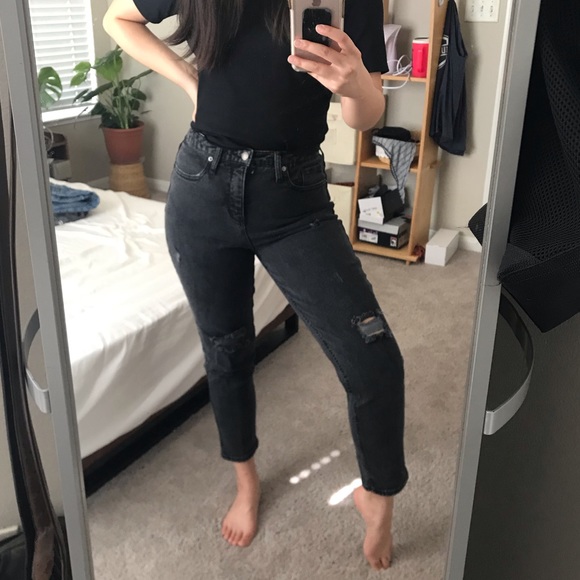 Target wild fable black mom jeans Clearance